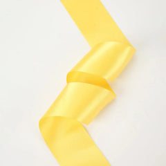 1 1/2" Double Face Satin Ribbon | Maize (650) | 50 Yard Roll