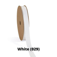 Textured Grosgrain Ribbon | White (029)