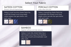 Crisp Percale Cotton Bed Sheets