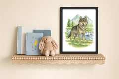 Wild Beasts Art Print, Framed (12" x 16")