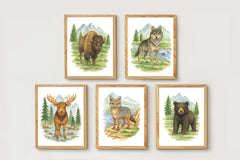 Wild Beasts Art Print, Framed (12" x 16")