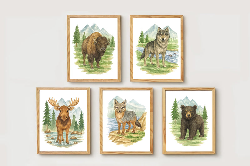 Wild Beasts Art Print, Framed (12