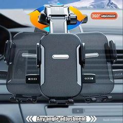 Adjustable Car Phone Holder – Suction Cup Dashboard Mount, Anti-Slip Grip, iPhone & Android