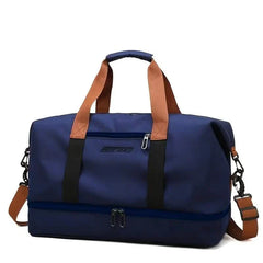 Nylon Duffel Bag for Travel – Large Capacity, Foldable, Shoe Compartment – Men & Women