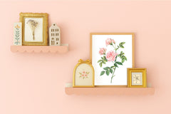 Watercolor Florals Art Print, Framed (12" x 16")