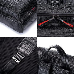 Men’s Croc-Embossed Leather Backpack – Modern Everyday Carry