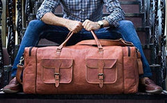 Men’s Leather Duffel Bag – Weekend Ready