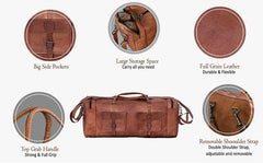 Men’s Leather Duffel Bag – Weekend Ready