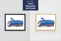 Humongous Trucks Art Print, Framed (16" x 12")