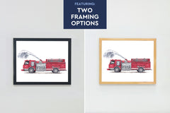 Humongous Trucks Art Print, Framed (16" x 12")