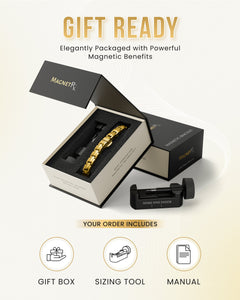 EllipseMAX Magnetic Bracelet for Women (Gold)